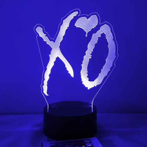 Hugs & Kisses w/Love Led Night Light Lamp 16 Colors w/ Remote & Free Shipping - Picture 7 of 8