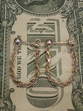 925 PT Bright Solid Silver Twist Rope Earrings! (Diamond Cut)