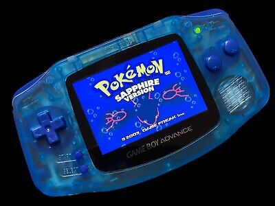 Nintendo Game Boy Advance GBA White & Black System 101 IPS LCD Backlit  BRIGHT