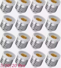 10/20X Light Bulb Socket Adapter Medium Base E27 to Candelabra E12 Screw Reducer