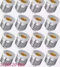 10/20X Light Bulb Socket Adapter Medium Base E27 to Candelabra E12 Screw Reducer