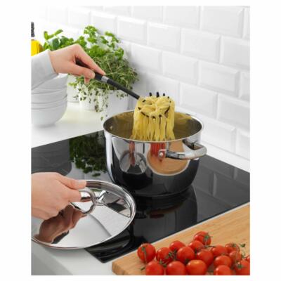 IKEA OUMBÄRLIG オウムベルリグ 両手鍋 ふた付 3L ３個セット IKEA 302.864.16 Oumbärlig 7-Piece Cookware Set, Stainless Steel