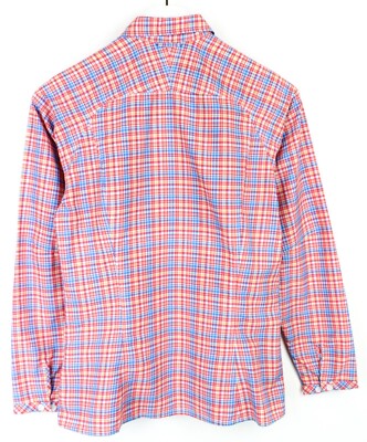 HAGLOFS Tana Shirt Damen SMALL Button Up Plaid Print Spread Neck