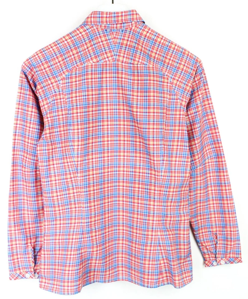 HAGLOFS Tana Shirt Women's SMALL Button Up Plaid Print Spread Neck - Image 2 of 4