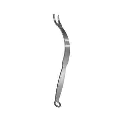 Retractor Set OF 6 PCL 10 , Curved, Double Prong, 12 mm Spread, 5 mm