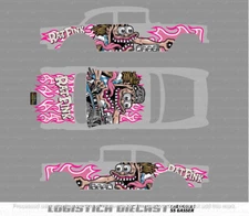 Universal 1/64 Water Slide Decals For Hot Wheels '55 Chevy Gasser a1