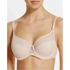 Chantelle 32D Aeria Light Spacer Convertible NWOT Nude Underwire Mesh $78