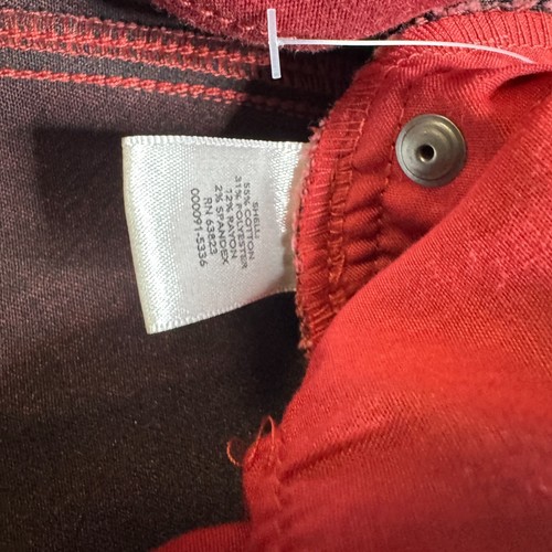 Christopher & Banks Perfect Pant Brick Red 8 NWT Ankle Straight Fit Mid Rise - Picture 4 of 11