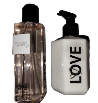 Victoria's Secret  LOVE  Fragrance Body Mist & Lotion 8.4 fl oz 250 ml GIFT SET 