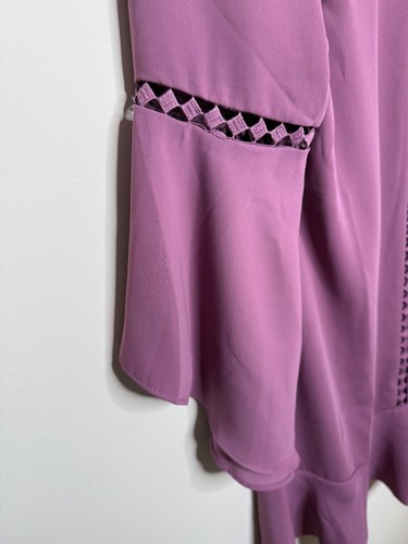 NWT White House Black Market Women's 8 Drama Sleeve Shift Dress Romantic Chic - Picture 4 of 11