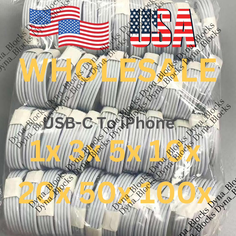 Wholesale Lot Fast Charger PD USB C/Type-C Cable For iPhone 14 13 12 11 XS XR 8
