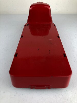 Boîte à lit plate rouge vintage Slik Toys camion en aluminium