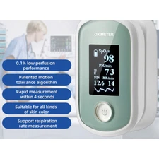 Finger Pulse Oximeter Blood Oxygen SPO2 PR PI  Monitoring 4 Display Screen