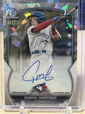 2023 Bowman Chrome Baseball Gabriel Martinez Atomic Auto /100