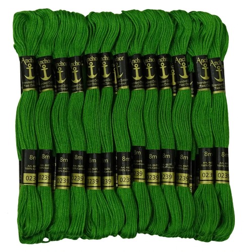 Anchor Stranded Embroidery Thread Cross Stitch Floss Cotton Threads Hand Green - Picture 3 of 5