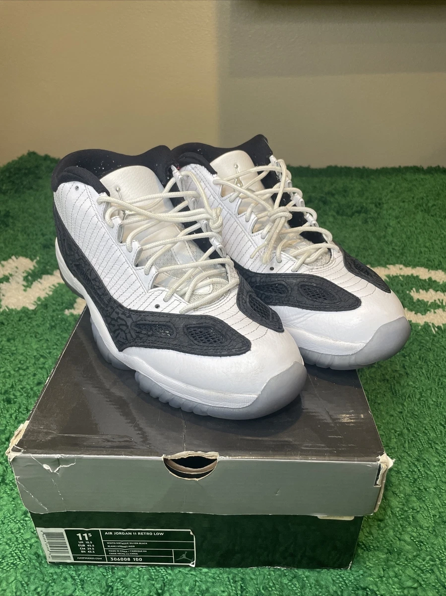 Air Jordan 11 Retro Low IE 'White Black