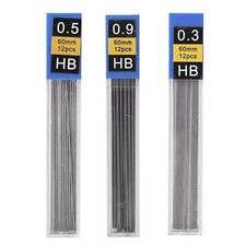 0.3 0.5 0.9mm Mechanical Pencil Lead HB Refill Leads For Press Automatic Pencil