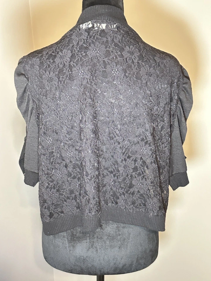 Suéter Allison Brittney Encogerse de hombros Plus 2XL Encaje Gótico Emo Rosa Rock Elegante C5 Foto 2 de 4