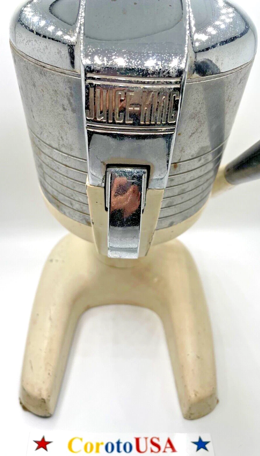 Juice King Counter Top Manual Citrus Juice Press w/ Black Lever -VIntage
