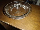 Pyrex 322 Clear Colonial Mist / 3 1/8"H                      7" diameter