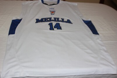 Basketball Jersey Melilla Basketball Brand Vive Size 5XL No. 14 Nacho Romero?
