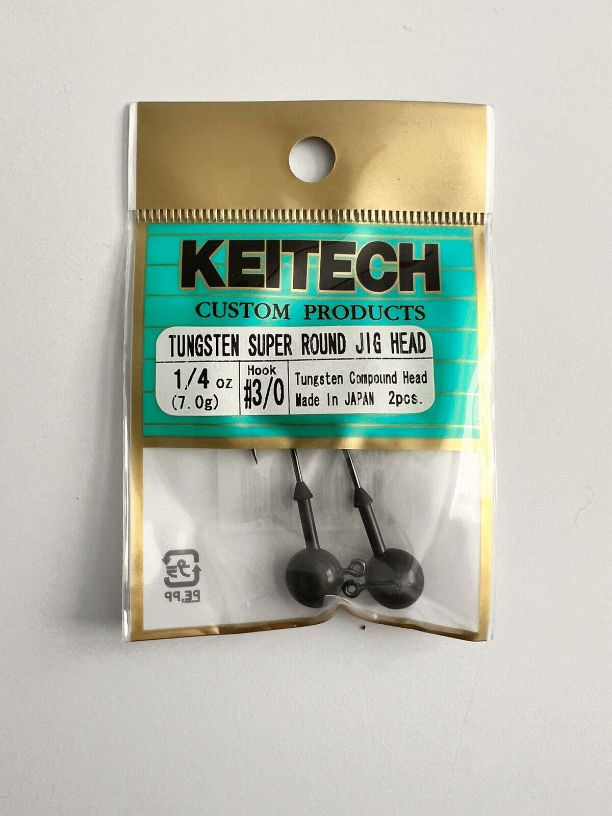 Keitech Super Round Tungsten Jig Head 1/0 hook – WOO! TUNGSTEN