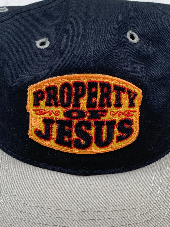 Parche de Seguidor Cristiano Sombrero Snapback Propiedad de Jesucristo Años 90 De Colección Foto 2 de 4