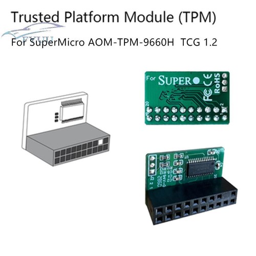 1PC 20Pin TPM 1.2 Module Trusted Platform For SuperMicro AOM-TPM-9660H TCG 1.2 - Bild 2 von 4