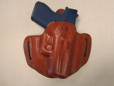 Braids Holsters Glock 43 pancake slide holster formed BROWN leather right hand