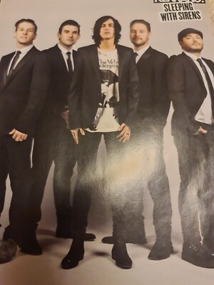 SLEEPING WITH SIRENS / JAMES HETFIELD METALLICA A4 POSTER KERRANG Kellin Quinn