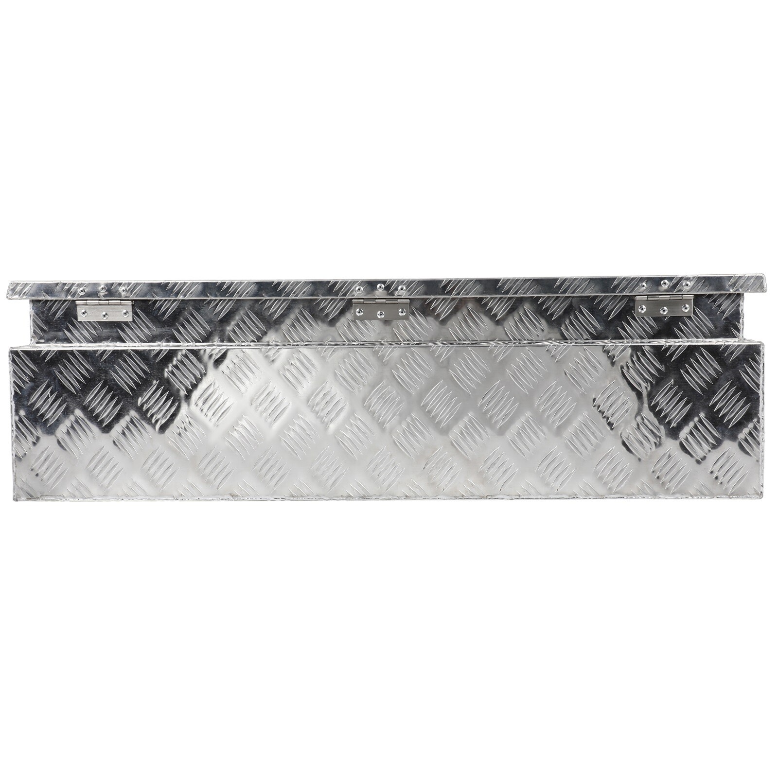 39x16.5x12 Aluminum Trailer Tongue Tool Box - Lockable Storage For Pickup Trucks & Trailers