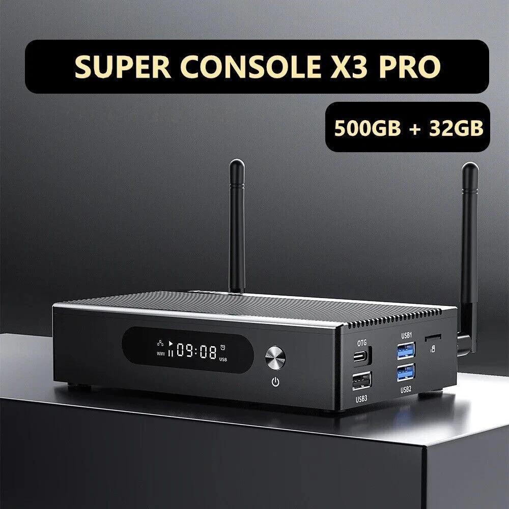 SUPER CONSOLE X3 PRO (500GB+) 8K RETRO GAMES CONSOLE SMART TV BOX