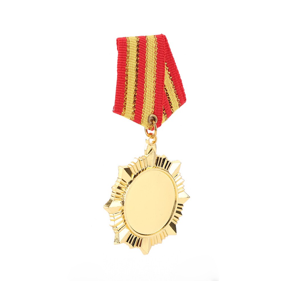 5cm Gold Medal with Neck Ribbon Award Medals for Marathon Ball Sports