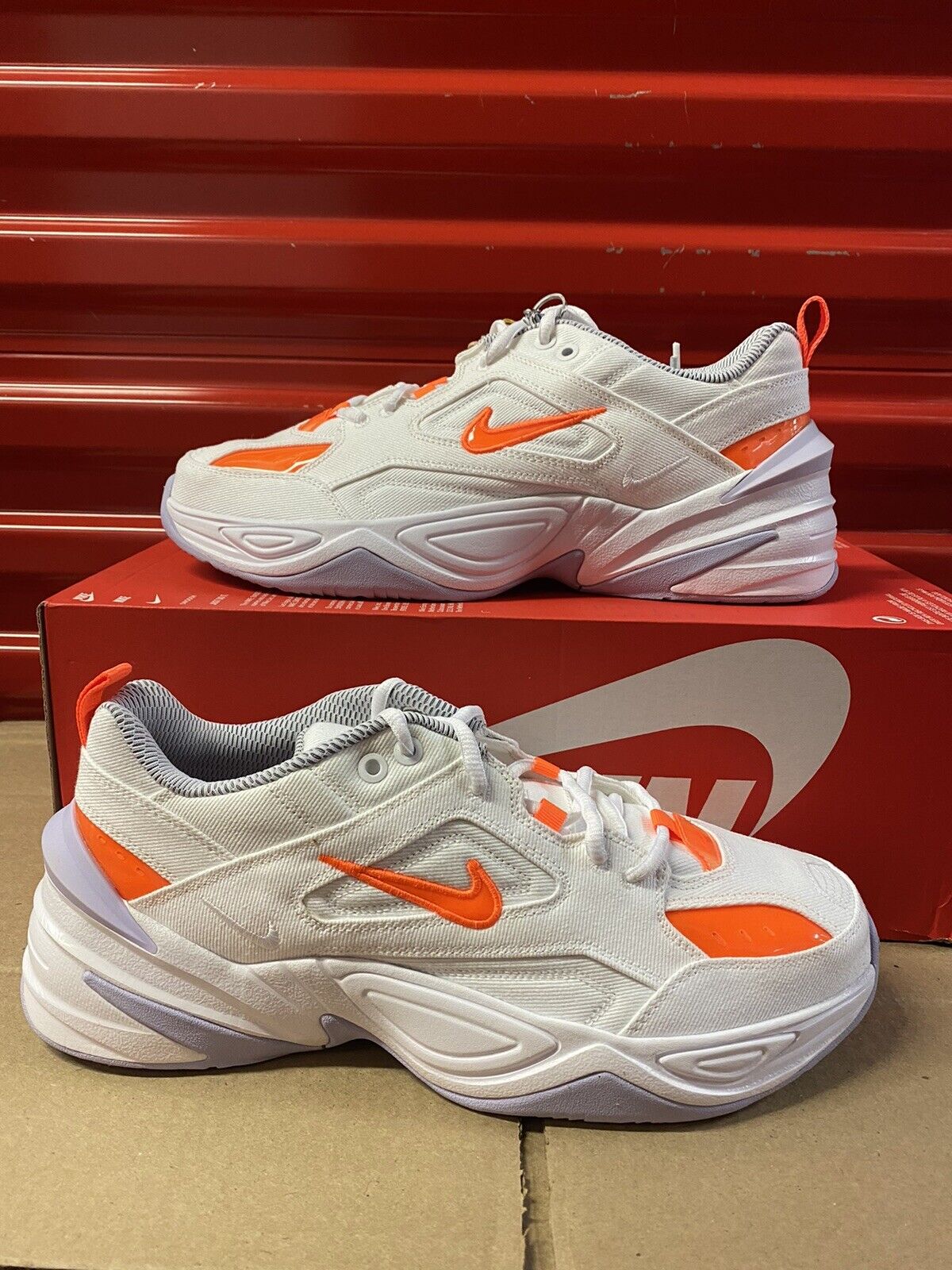 Om te mediteren Tegenhanger ondersteuning Nike MIAMI M2K Tekno White Hyper Crimson Orange BV0970-100 Wmns 12 men's  10.5 191888528790 | eBay