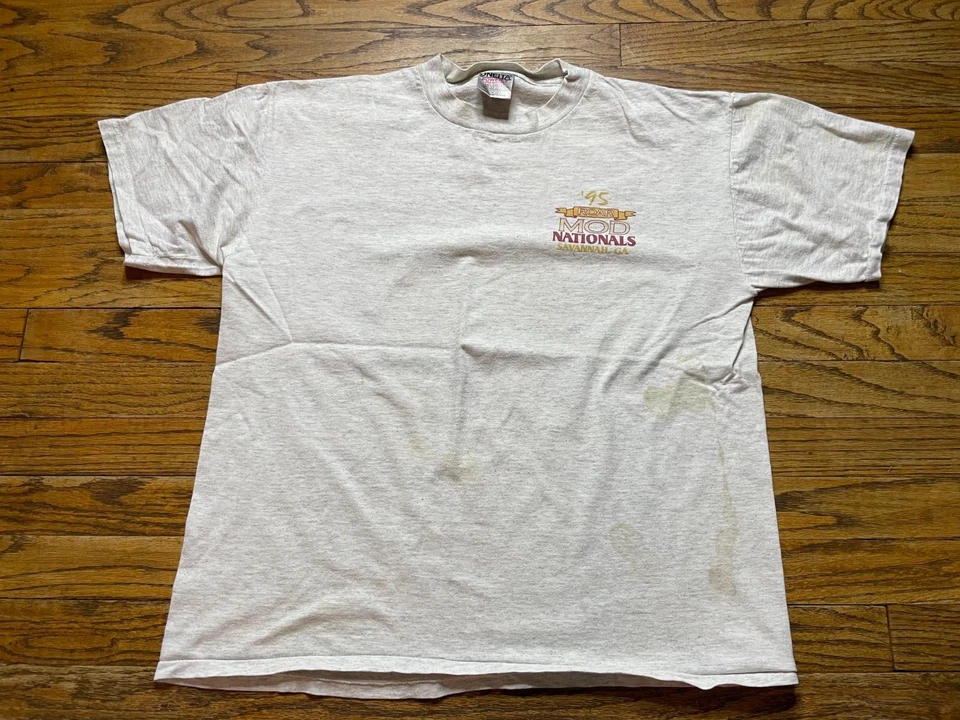 Vintage 1990s Roar Mod Nationals Savannah GA SCORE RC R/C Car Racing T-Shirt XL - Image 3 of 4