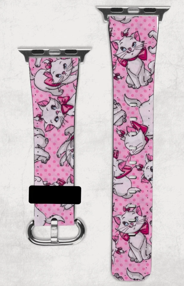 Disney Aristocats Marie Valentine's Day Apple Watch Band NEW 38/40/41 & 42/44/45