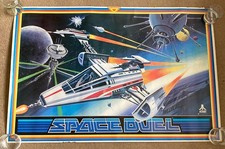 ATARI SPACE DUEL - 1982 Original Arcade Game Poster - 36 x 24 ins
