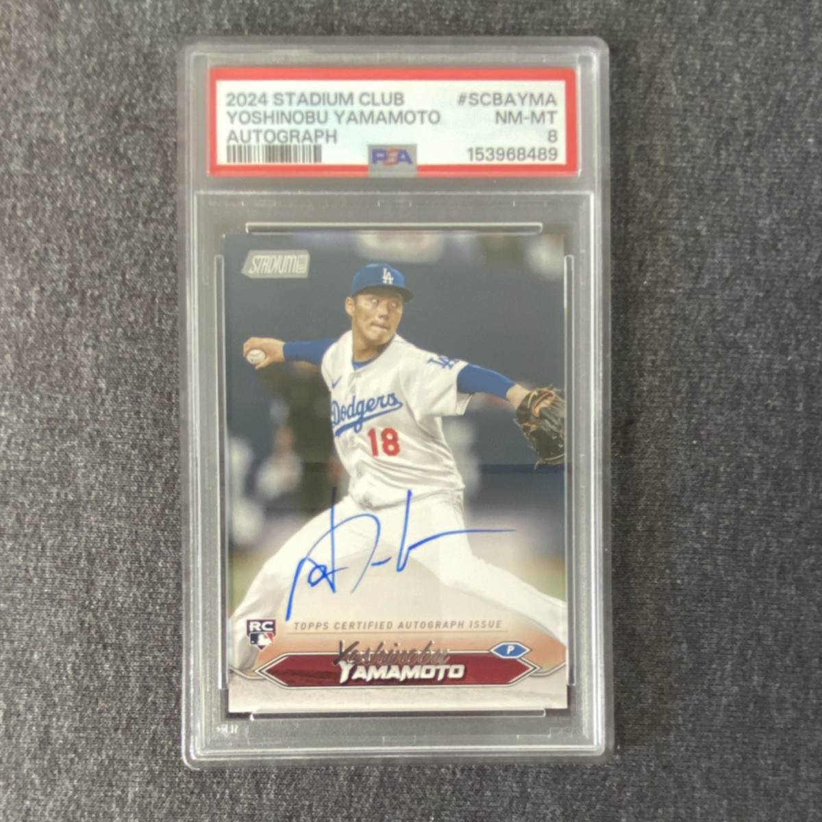 2024 Topps Stadium Club - Autographs Yoshinobu Yamamoto #SCBA-YMA