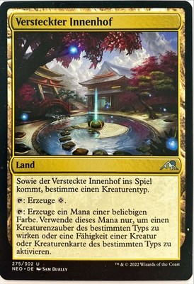 MTG - Secluded Courtyard/Versteckter Innenhof - NEO - Deutsch - EX