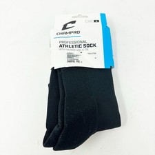 New CHAMPRO Men  s Black Multi-Sport Professional Athletic Socks Over Calf Size L