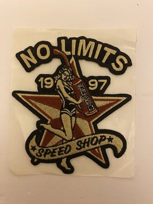 No Limits 1997 Speed Shop Iron On Patch Excellent Condition.