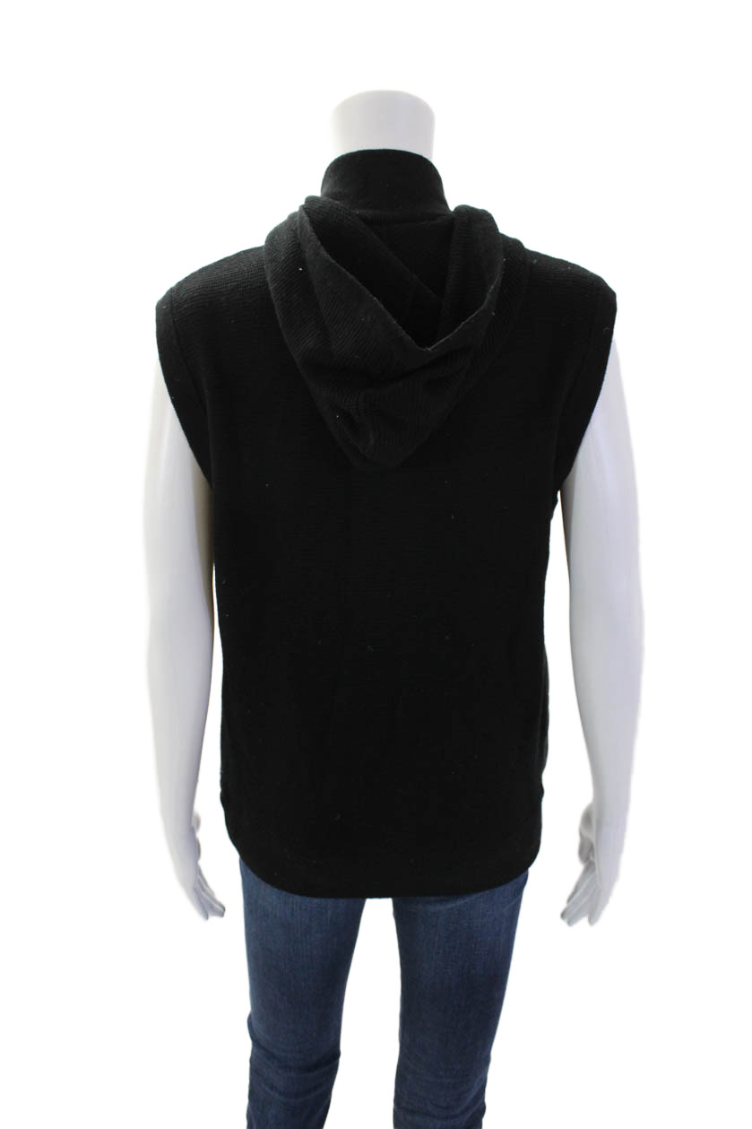 Michael Kors Women's Sleeveless Full Zip Pocket Quilted Vest Black Size S thumbnail 3