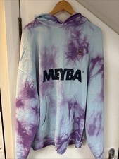 Meyba Men?s XXL hoodie Light Blue And Purple 100% Cotton