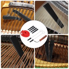 Piano Tuning Tool Temperament Strip Tuner Spanner Silikon Gabeln Mute Blocks Set