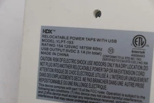 HDX Indoor Extension Cord w/8-Outlet Power Strip 3 USB-A &1 USB-C Ports YLPT-153