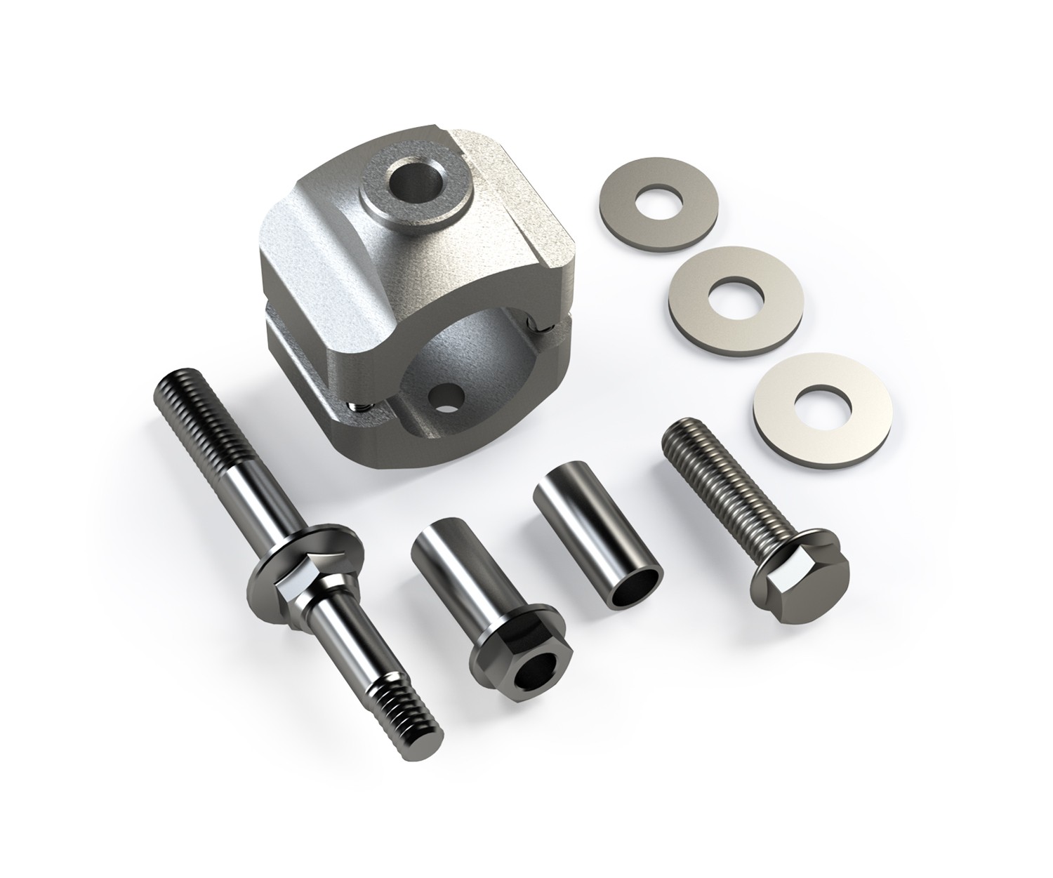 Kit repositionnement stabilisateur direction JK pour barre direction d'origine 1-3/8"