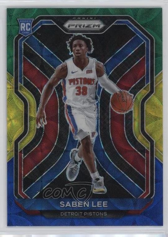 2020-21 Panini Prizm Choice Blue Yellow & Green Saben Lee #261 Rookie RC 0nr3