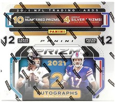 2021 Panini Prizm NFL Football Factory Sealed Hobby Box 2 Autos!!