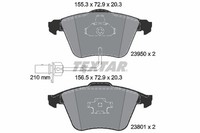 Textar Bremsbelagsatz Scheibenbremse Q+ 2395001 FüR Audi A4 A6 1LD B6 1LJ 1LG C6