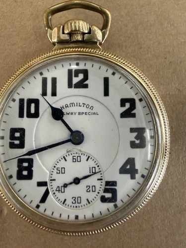Antique Hamilton  992B Gold Filled  Railroad Watch Estate Vintage